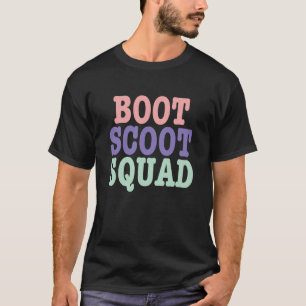 Boot Scoot Squad Grappige Lijn Dansen Grunge Stijl T-shirt