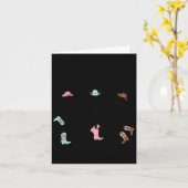 Boot Scootin Boogie Skeletten Dansen Western Hal Kaart (Gele Bloem)