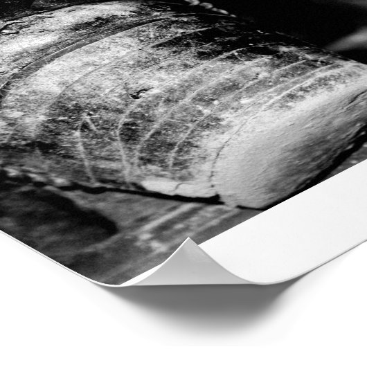 Boot spot, une impression en noir et blanc (Coin)