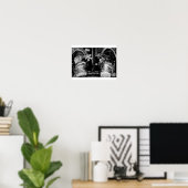 Boot spot, une impression en noir et blanc (Bureau à domicile)