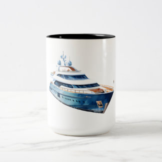 Boot Tweekleurige Koffiemok