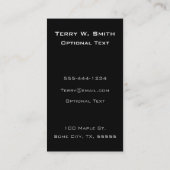  boot visitekaartje (Achterkant)