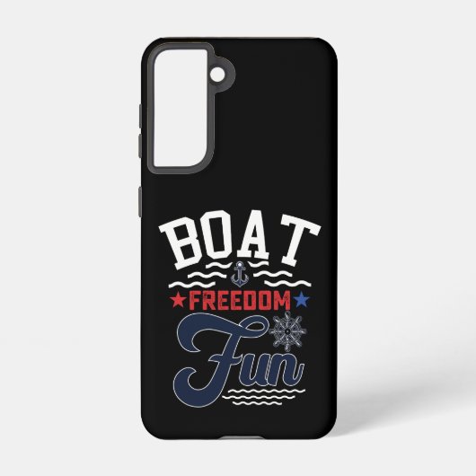 Boot Vrijheid Plezier 4 juli Boater Samsung Galaxy Hoesje (Achterkant)