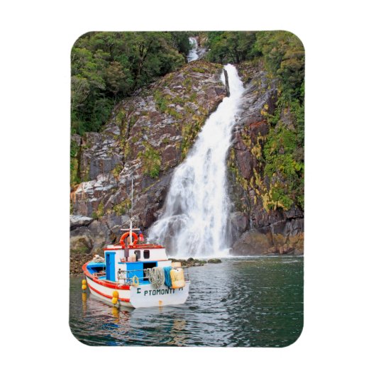 Boot & waterval, Chili Magneet (Verticaal)