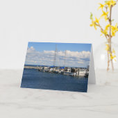 Boot Wenskaart Kaart (Gele Bloem)