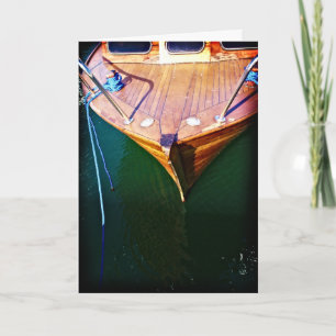 Boot, wenskaart kaart