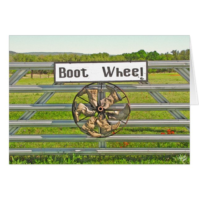 Boot Wheel op Hwy 290 Near Johnson City, TX (Voorkant Horizontaal)