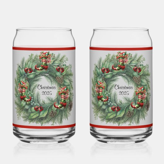 Boot Wreath Soda Glass Blikvorm Glas (Voorkant)