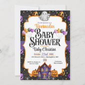 Bootacular Halloween Baby shower Invitation Kaart (Voorkant)