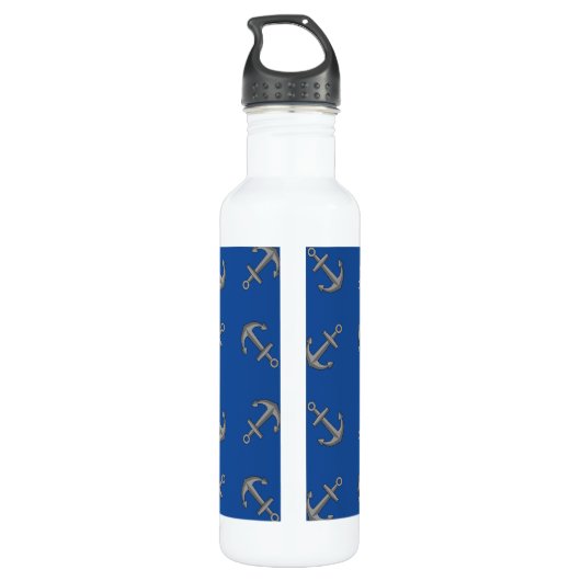 Bootanker Cartoon Waterfles (Achterkant)