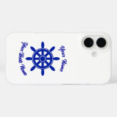 Bootbemanning schepen wiel gepersonaliseerd Case-Mate iPhone case (Achterkant (horizontaal))