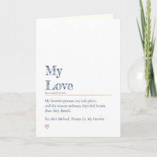 Bootcamp Brief van thuis, mijn liefde Definitie Kaart