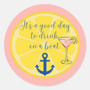 Bootcruise Ronde Sticker