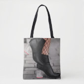 Booted & Bold Ankle Boot Tote Bag (Devant)