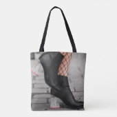 Booted & Bold Ankle Boot Tote Bag (Dos)