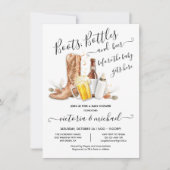 Bootflesjes en Baby shower bier Kaart (Voorkant)