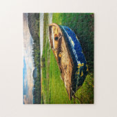 Bootgroen landschap legpuzzel (Verticaal)