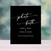 Booth Photo Boho Chic Modern Black Mariage (Neutre)