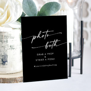 Booth Photo Boho Chic Modern Black Mariage