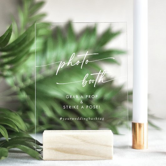 Booth Photo Boho Chic Modern Blanc Clair Mariage