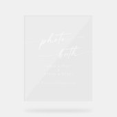 Booth Photo Boho Chic Modern Blanc Clair Mariage (Recto)