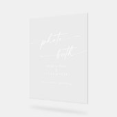 Booth Photo Boho Chic Modern Blanc Clair Mariage (Angle)