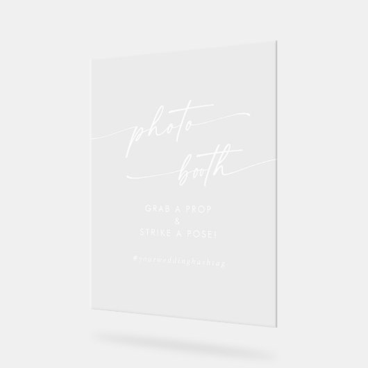 Booth Photo Boho Chic Modern Blanc Clair Mariage (Angle)