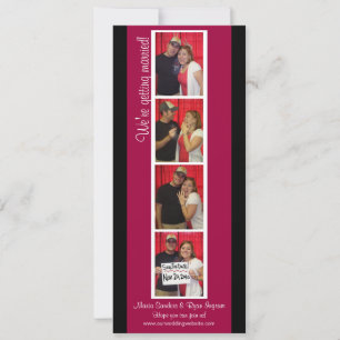 Booth Photo Creative Save the Date (Rouge et Noir)