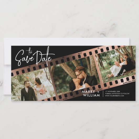 Booth Photo Moderne Enregistrer La Date Invitation (Devant)