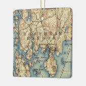  Boothbay Harbor ME Keramisch Ornament (Links)