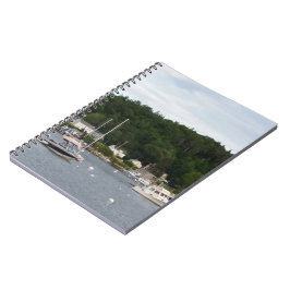 Boothbay Harbour Boats-laptop (80 pagina's B&W) Notitieboek