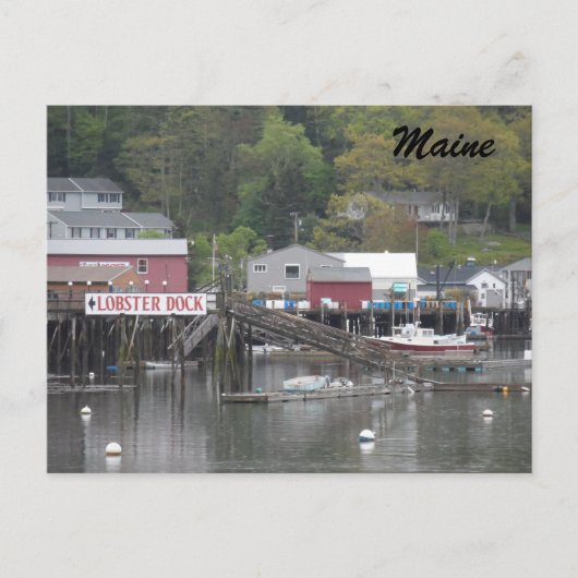 Boothbay Harbour, Maine Briefkaart (Voorkant)