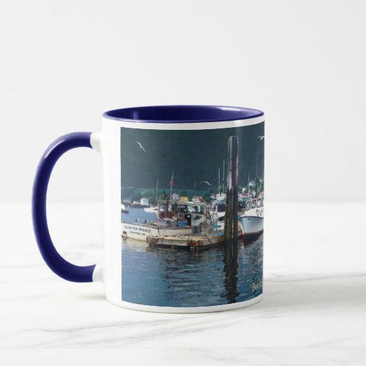 Boothbay Harbour Maine Coffee Mug (Gauche)