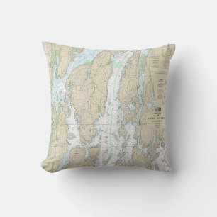 Boothbay Harbour to Bath Nautical Chart 13296 Kussen