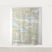 Boothbay Harbour to Bath Nautical Chart 13296 Wandkleed (Voorkant)