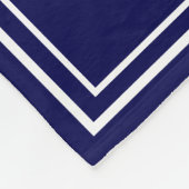 Boothelm met kompas roos  marineblauw fleece deken (Hoek)