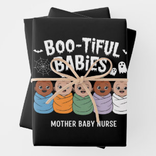 Bootiful Baby's Moeder Baby Verpleegster Halloween Inpakpapier Vel