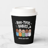 Bootiful Baby's Moeder Baby Verpleegster Halloween Papieren Bekers (Voorkant)