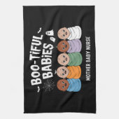 Bootiful Baby's Moeder Baby Verpleegster Halloween Theedoek (Verticaal)