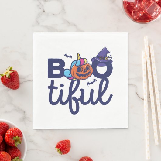 Bootiful Halloween Grappige Eenhoorn Pompoen lanta Servet (Insitu)