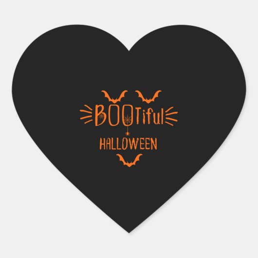 BOOTIFUL HALLOWEEN HART STICKER (Voorkant)