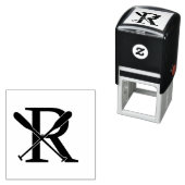 Bootkano roeispanen boven enkelvoudig Initiaal mon Zelfinktende Stempel (In situ)