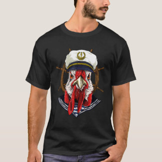 Bootkapitein Kip Zeilboot Eigenaren Zeiler V T-shirt