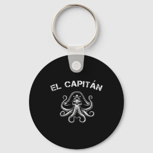 Bootkapitein Ponton Octopus Piraat Zeevaart Mannen Sleutelhanger