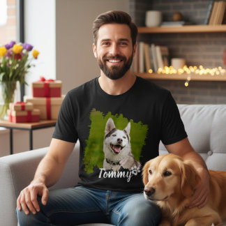 Bootleg Hond Huisdier Foto 90s Retro Familie Colla T-shirt