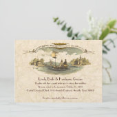  bootliefhebbers huwelijksuitnodiging --korting kaart (Staand voorkant)