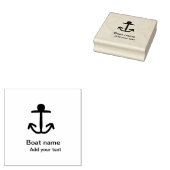 Bootnaam aangepaste anker zeilen zomer tekst toevo 	rubberstempel (Gestempeld)