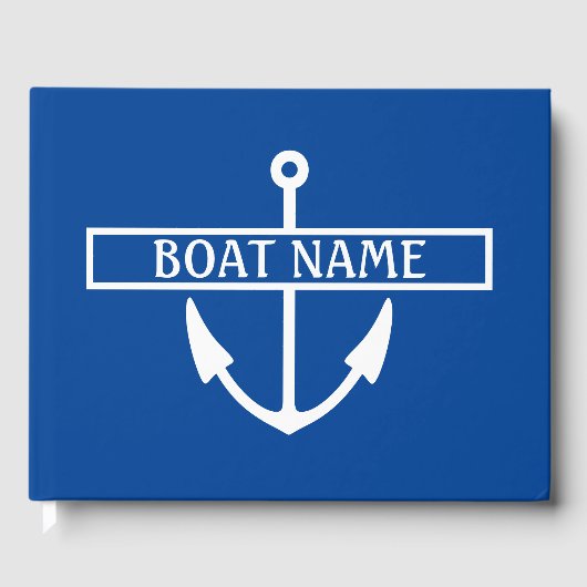Bootnaam Anker gastenboek (Voorkant)
