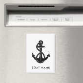 Bootnaam Nautisch Anker Strandhuis Custom Magneet (Insitu (Vaatwasser))