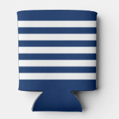 Bootnaam Nautisch Ankerkompas Navy stripes Blikjeskoeler (Achterkant)